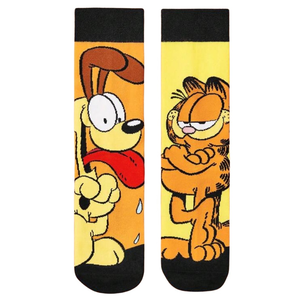•Garfield & Odie• Graphic Unisex Mismatch Novelty Crew Socks 3 for $21